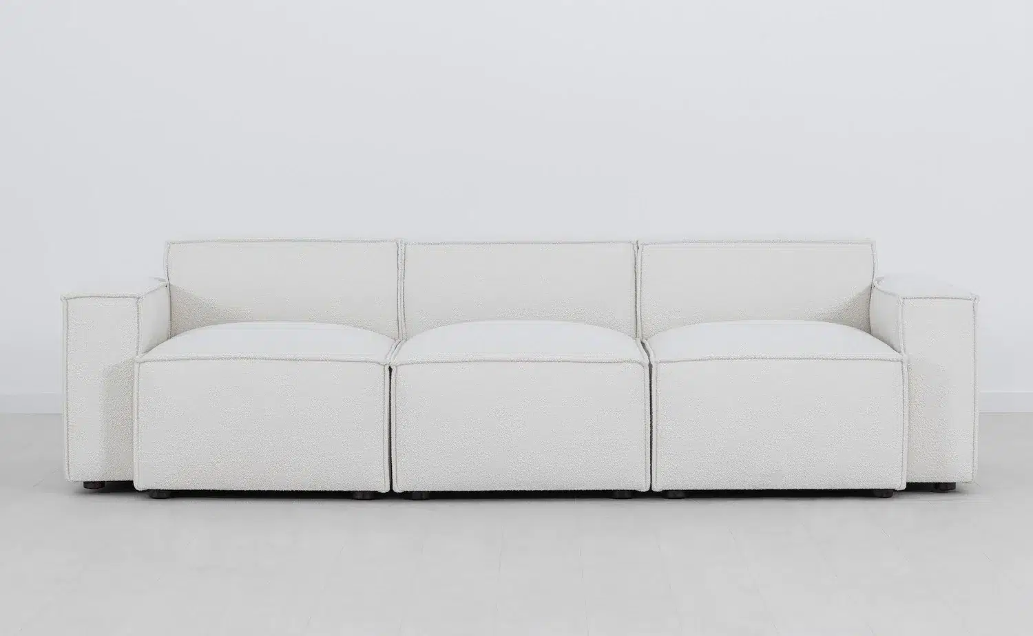 Cube Modern Sectional 3 Seater Fabric Sofa