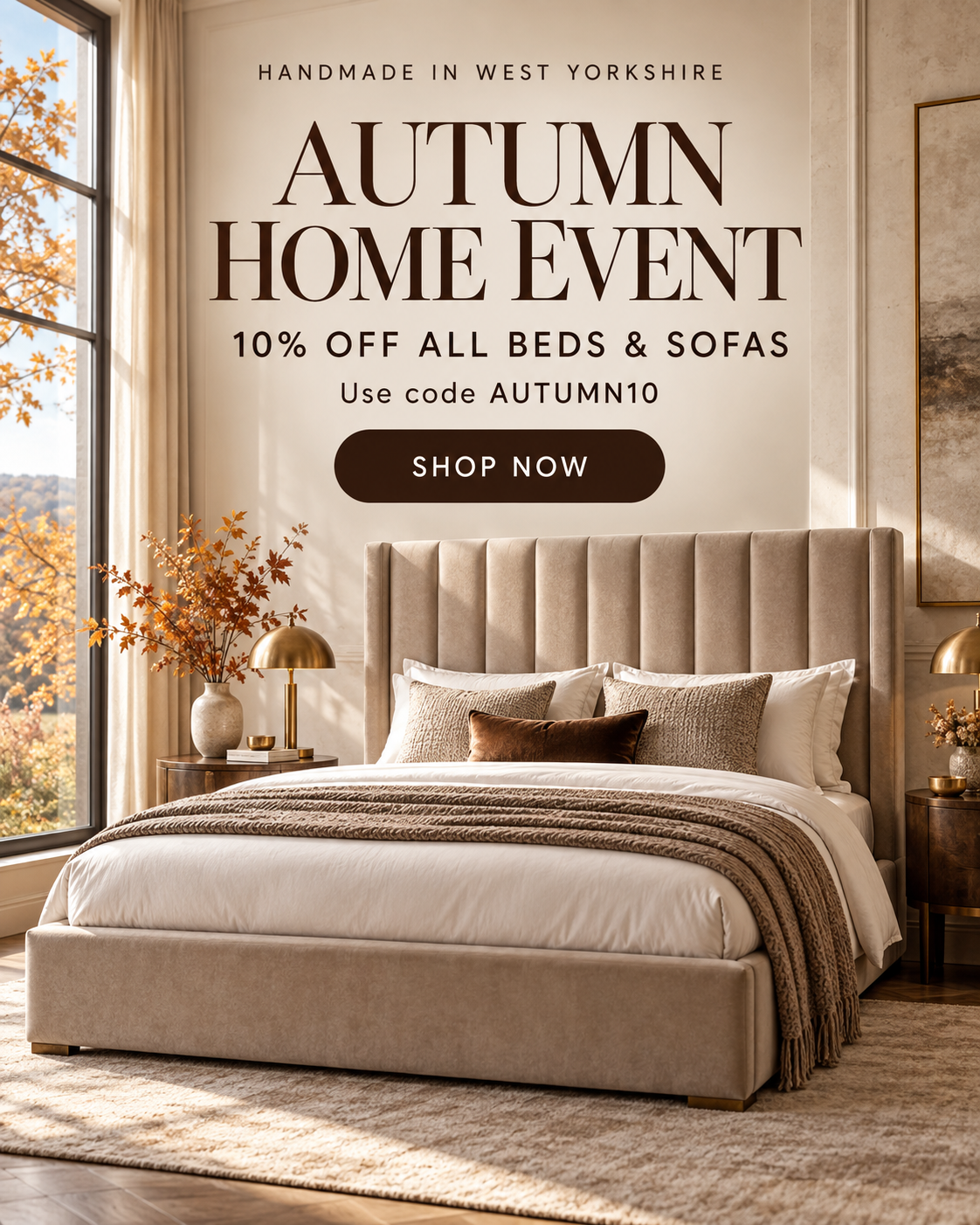 Ambassador Beds Autumn Home Event – mobile banner